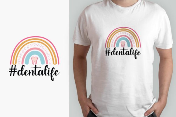 Dental Life Rainbow T-shirt Design