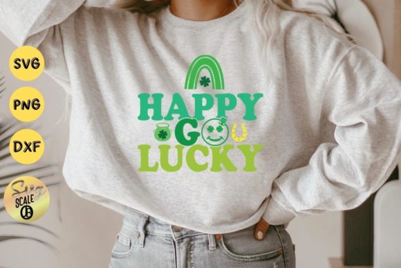 Happy Go Lucky Rainbow St Patricks Graphics