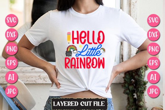 Hello Little Rainbow Graphics