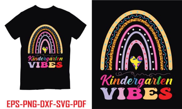 Kindergarten Vibes, Rainbow Graphics