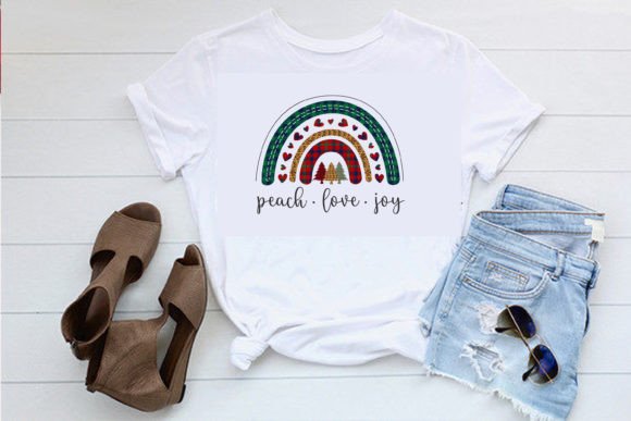 Peach Love Joy Sublimation Rainbow Graphics