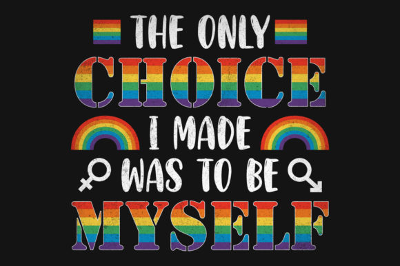 Pride Gay Rainbow Typography SVG T-shirt Graphics