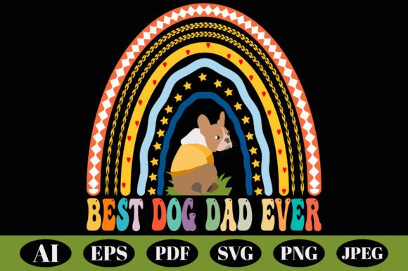 Rainbow Dog Vector Design: Graphics for T-Shirt Designs