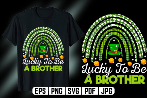 Rainbow Lucky to Be SVG T-Shirt Design