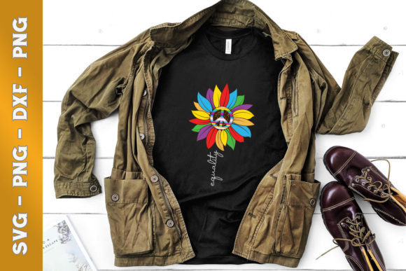 Rainbow Sunflower Flower Graphics