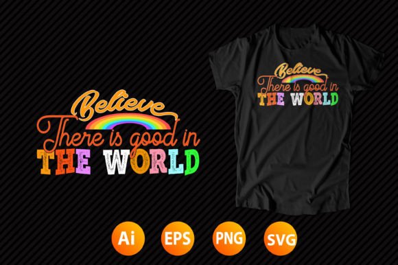 Rainbow T-shirt Design 11: Graphics for Creative Projects