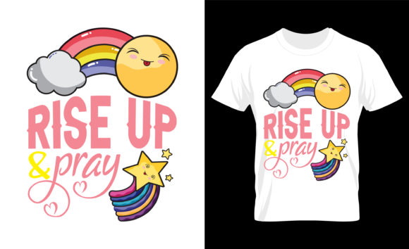 Rainbow T-Shirt Design 17: Graphics & Print Templates
