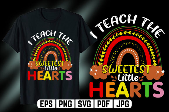 Rainbow Teacher SVG T-Shirt Design: Graphics and T-Shirt Designs
