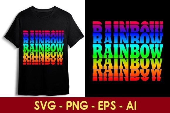 Review: Rainbow Typography T-shirt Design