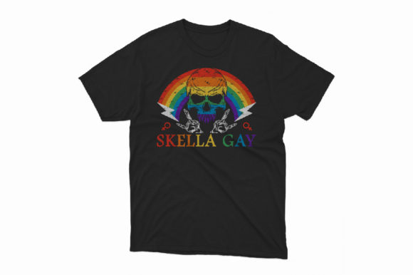 Skull Pride Rainbow Vintage SVG T Shirt Graphics
